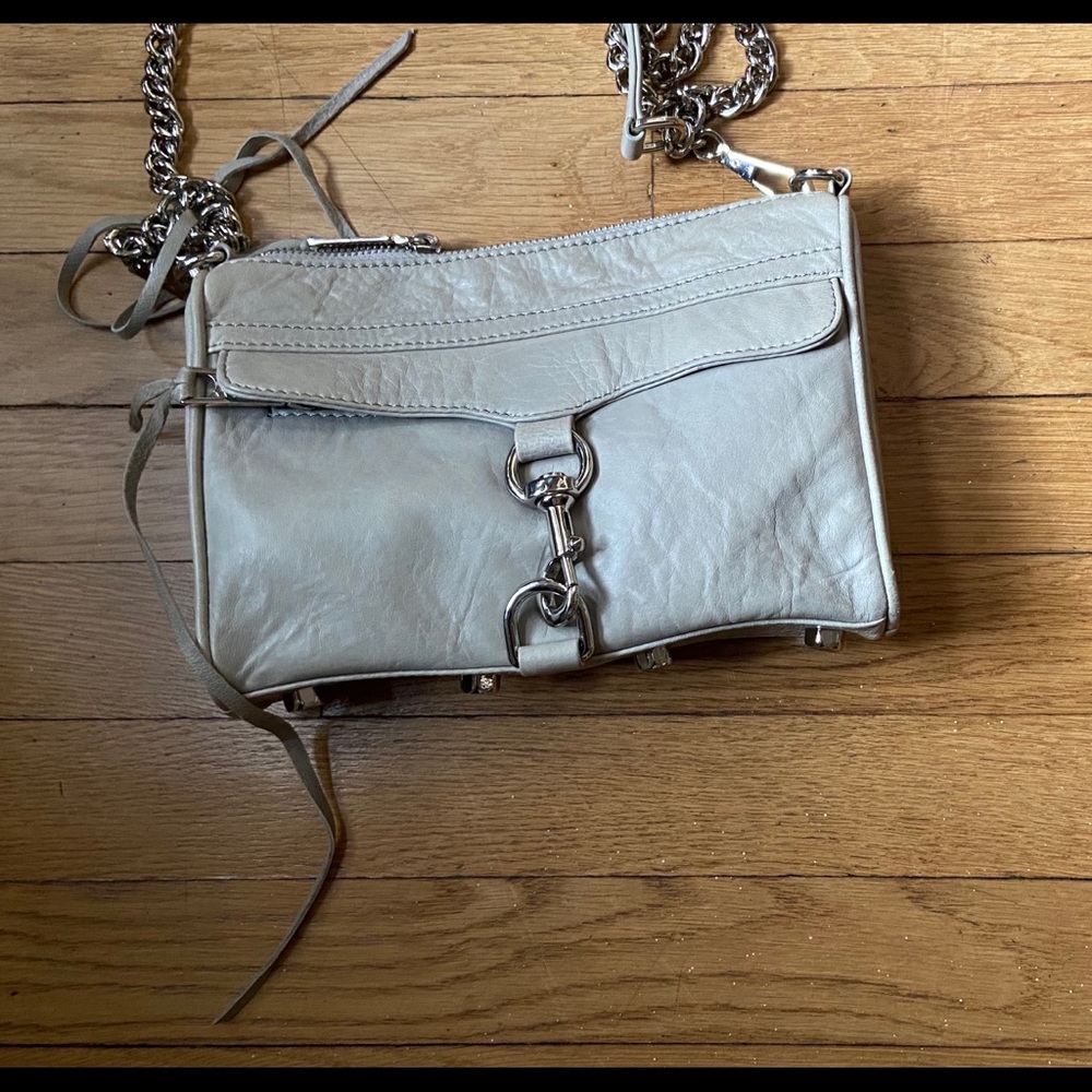 Rebecca Minkoff gray leather bag with silver hardware - Picture 5 of 8
